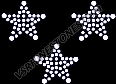 Star Trio BODY TATTOO - Clear - CLEARANCE - Set of 10